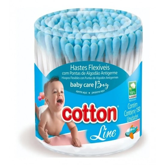 Hastes ( cotonete) baby girl ou  boy  com 150 unidades